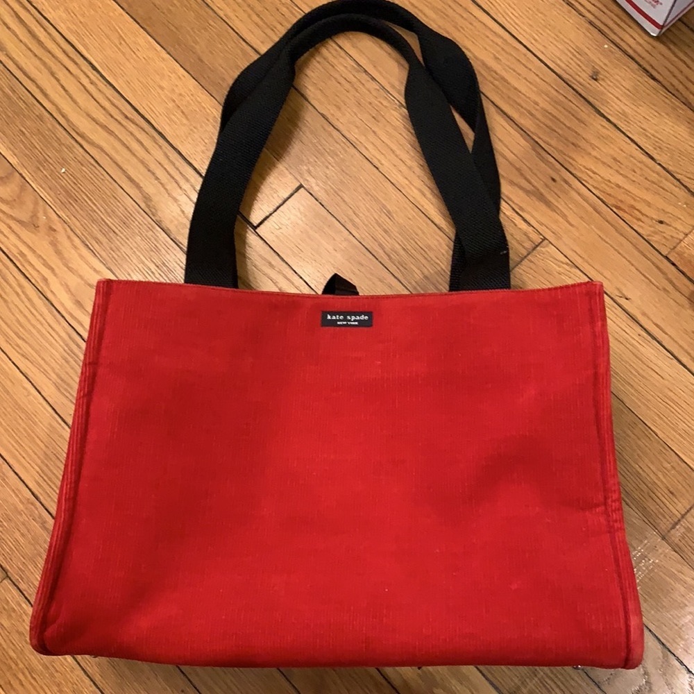 Kate spade Red Corduroy Diaper bag